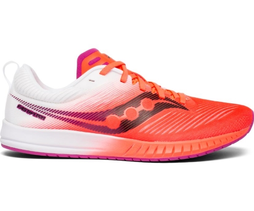 Tenis Saucony Fastwitch 9 Mujer Zapatillas Running Rojas / Blancas México MX-182-LQ